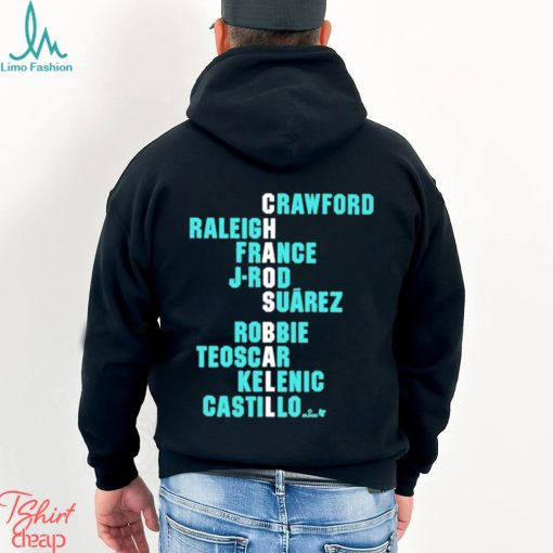 Crawford Raleigh France J Rod Suarez Robbie Teoscar Kelenic Castillo Shirt