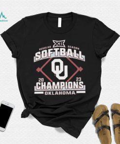 Crimson Oklahoma Sooners 2023 Big 12 Softball Regular Season Champions T Shirt, hoodie, sweater, long sleeve and tank top Crimson Oklahoma Sooners 2023 Big 12 Softball Regular Season Champions T Shirt
