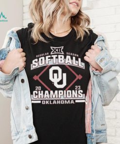 Crimson Oklahoma Sooners 2023 Big 12 Softball Regular Season Champions T Shirt, hoodie, sweater, long sleeve and tank top Crimson Oklahoma Sooners 2023 Big 12 Softball Regular Season Champions T Shirt