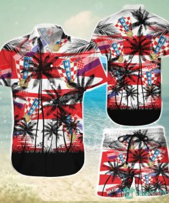 Croatia Coconut Pattern Hawaiian Soccer Team Fans World Cup 3D Hawaiian Shirt