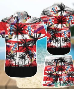 Croatia Coconut Pattern Hawaiian Soccer Team Fans World Cup 3D Hawaiian Shirt