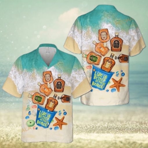 Crown Royal Beach 3D Funny Hawaiian Shirt