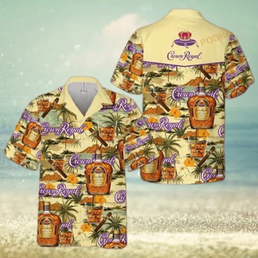 Crown Royal Drink 3D Funny Hawaiian Shirt