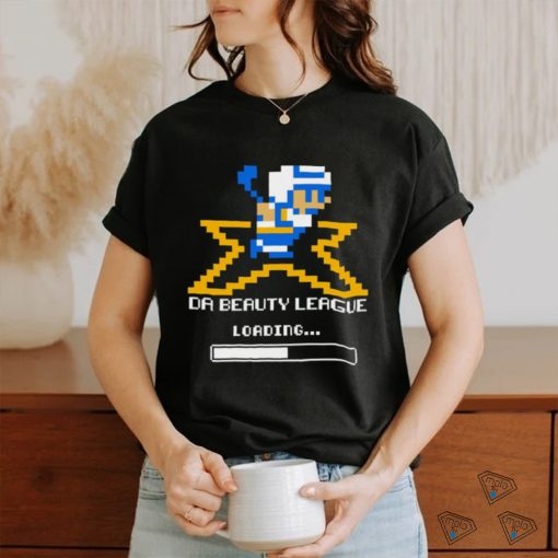 Da Beauty League hockey pixel art logo shirt