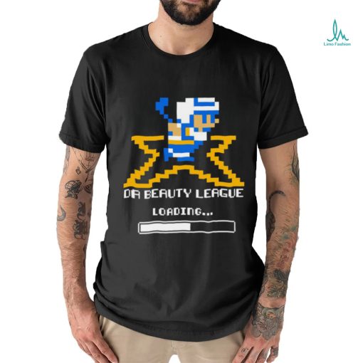 Da Beauty League hockey pixel art logo shirt