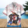 Dachshund Through The Snow 3D Funny Hawaiian Shirt