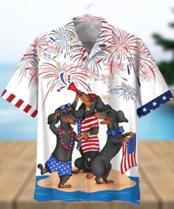 Dachshund Independence Day Is Coming 3D Funny Hawaiian Shirt