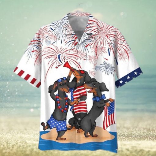 Dachshund Independence Day Is Coming 3D Funny Hawaiian Shirt