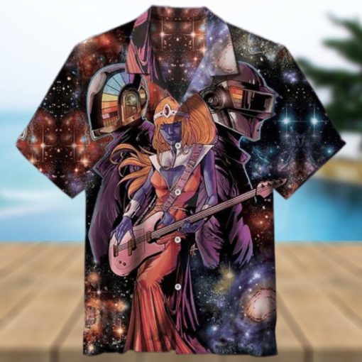 Daft Punk 3D Funny Hawaiian Shirt