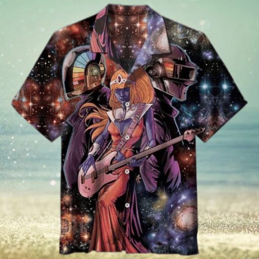 Daft Punk 3D Funny Hawaiian Shirt