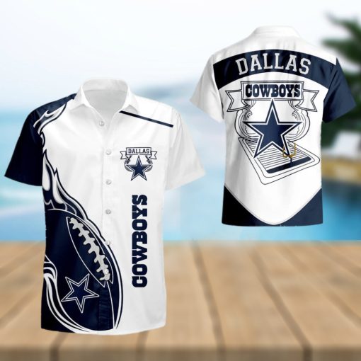 Dallas Cowboys Mens Fireball Summer Hawaiian Shirt For Men And Women