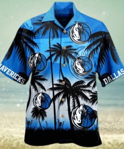 Dallas Mavericks Palm 3D Funny Hawaiian Shirt