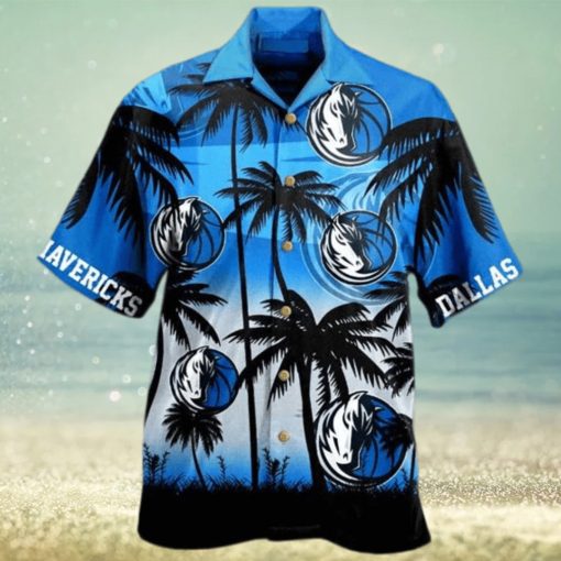 Dallas Mavericks Palm 3D Funny Hawaiian Shirt