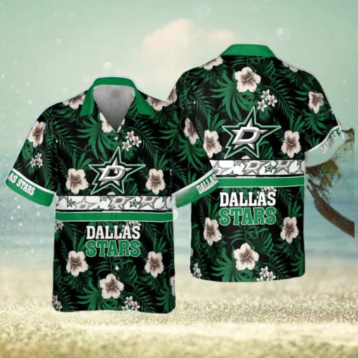 Dallas Stars National Hockey League 2023 Hibiscus Pattern Hawaiian Shirt