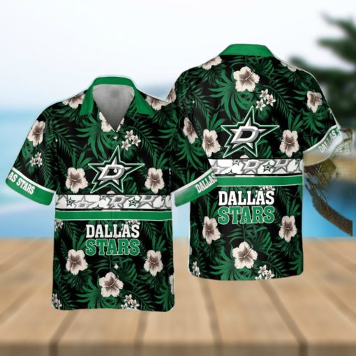 Dallas Stars National Hockey League 2023 Hibiscus Pattern Hawaiian Shirt