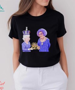 Dame Edna Everage And Queen Elizabeth Ii By James Brennan shirt