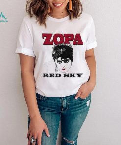 David Chase Wearing Zopa Red Sky Shirt