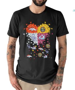 Denver Broncos, Nuggets, Avalanche and Rockies tiny hearts shirt