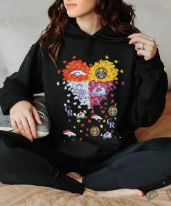 Denver Broncos, Nuggets, Avalanche and Rockies tiny hearts shirt