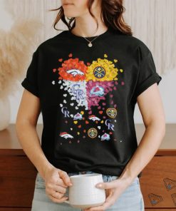 Denver Broncos, Nuggets, Avalanche and Rockies tiny hearts shirt