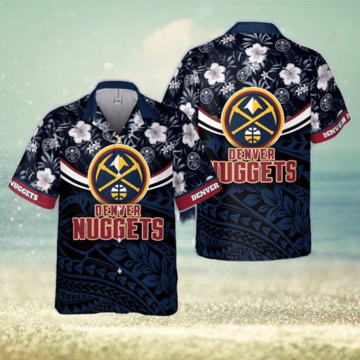 Denver Nuggets National National Basketball Association 2023 Polynesian Pattern Hawaiian Shirt