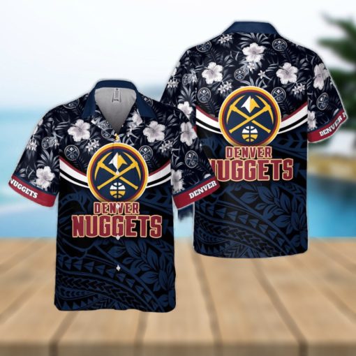 Denver Nuggets National National Basketball Association 2023 Polynesian Pattern Hawaiian Shirt