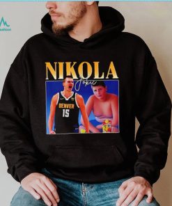 Denver Nuggets Nikola Jokic now and young signature shirt