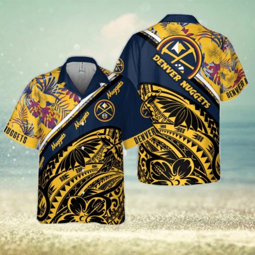 Denver Nuggets Polynesian Pattern National National Basketball Association 2023 Hawaiian Shirt