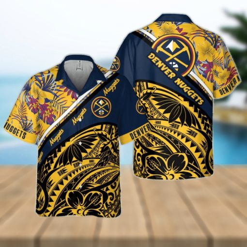 Denver Nuggets Polynesian Pattern National National Basketball Association 2023 Hawaiian Shirt