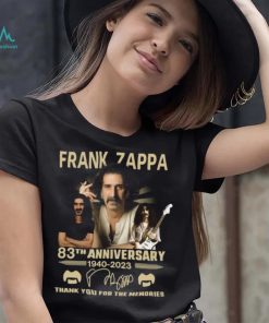 Design Signature Frank Zappa 83th anniversary 1940 2023 signatures thank you for the memories t shirt