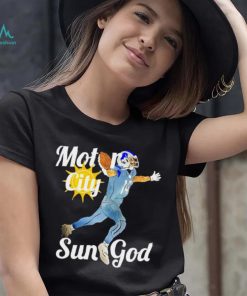 Detroit Lions motor city sun God art shirt