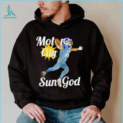 Detroit Lions motor city sun God art shirt