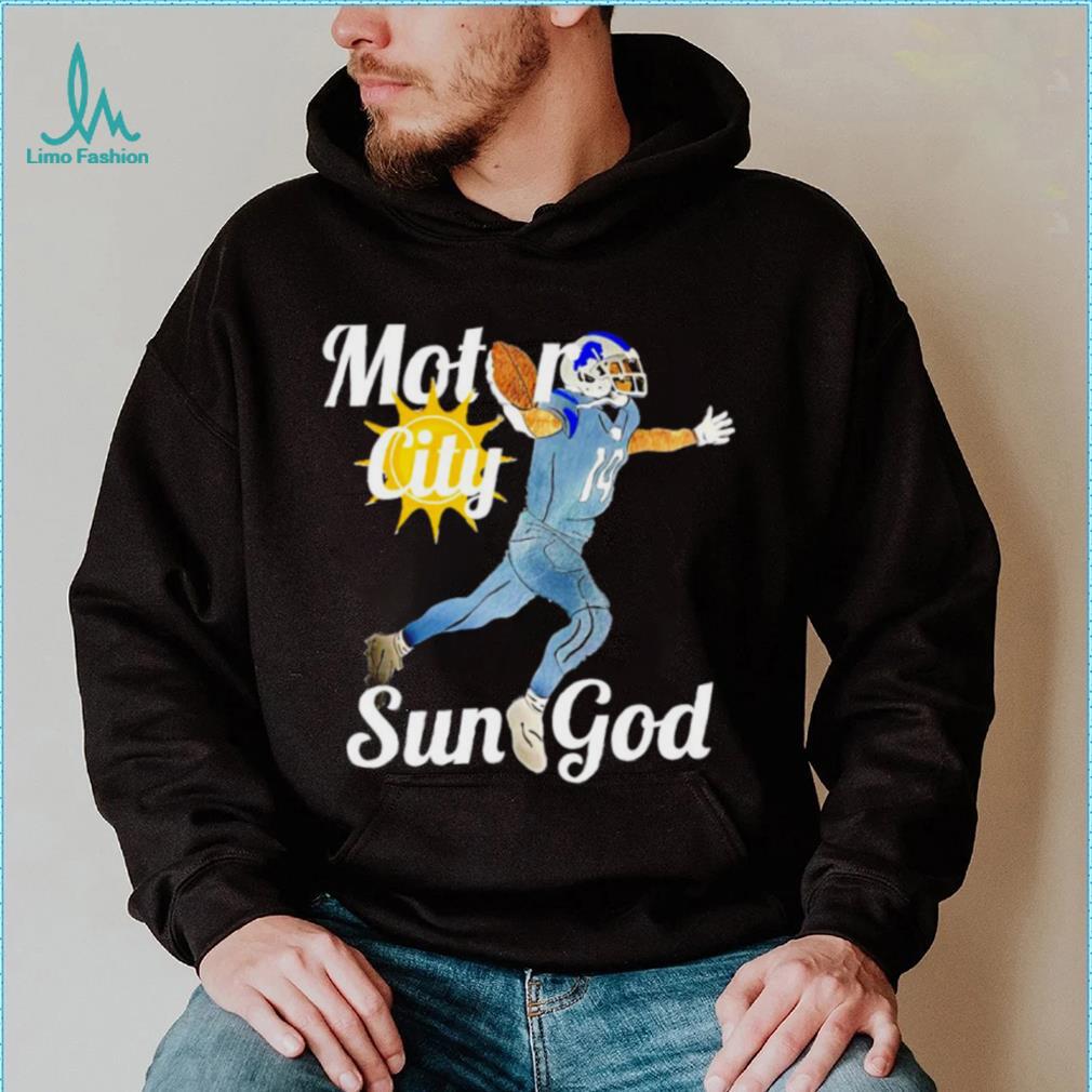 Detroit Lions motor city sun God art shirt, hoodie, sweater, long