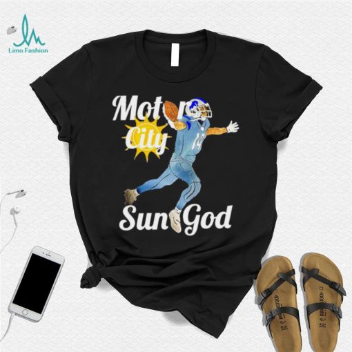 Detroit Lions motor city sun God art shirt