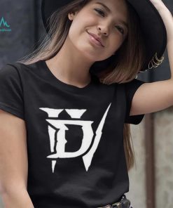Diablo 4 Merch Diablo Iv White Icon Logo Black Shirt