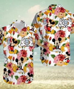 Disney Mickey Mouse And Busch Light Beer Hawaiian Shirt