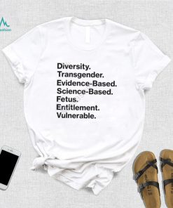 Diversity Transgender Evidence Based Science Based Fetus Entitlement Vulnerable T Shirts