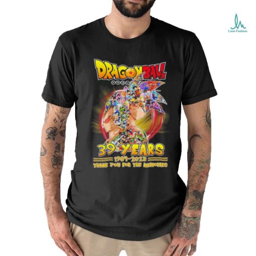 Dragon Ball Super 39 years 1984 2023 legend thank you for the memories shirt