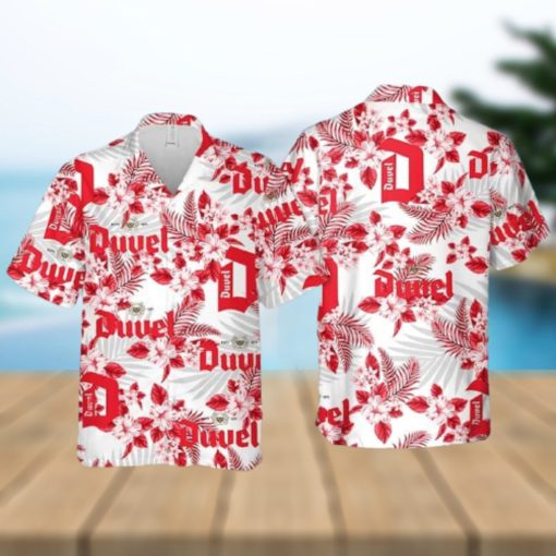 Duvel Beer Hawaiian Shirt Tropical Flower Pattern Gift For Beach Lovers