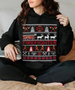 Firefighter Ugly Christmas Sweater Tee Gifts 228 shirt