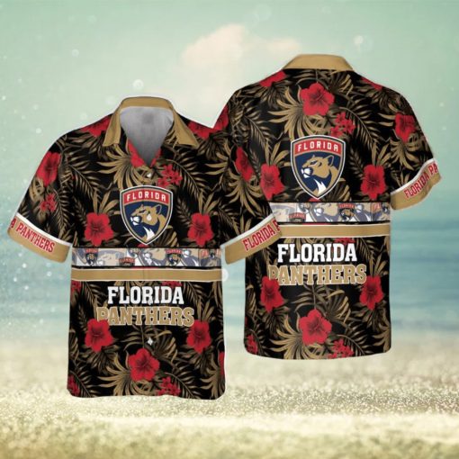 Florida Panthers National Hockey League 2023 Hibiscus Pattern Hawaiian Shirt