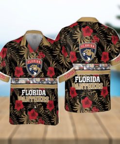 Florida Panthers National Hockey League 2023 Hibiscus Pattern Hawaiian Shirt