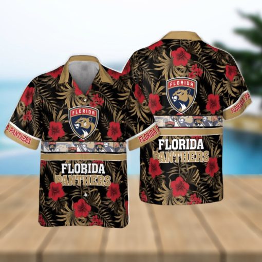 Florida Panthers National Hockey League 2023 Hibiscus Pattern Hawaiian Shirt