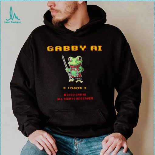 Frog Gabby AI 2023 game shirt