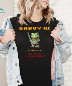 Frog Gabby AI 2023 game shirt