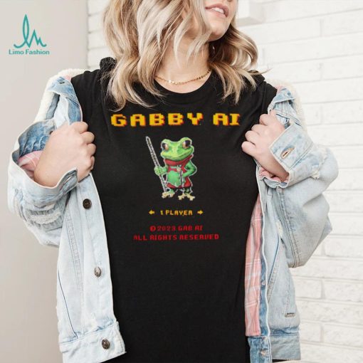 Frog Gabby AI 2023 game shirt