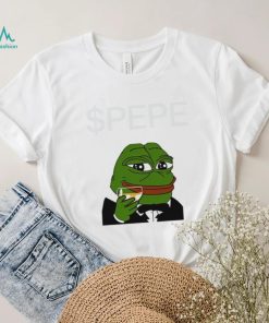 Frog Kermit Pepe drinking wine shirt