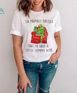 Frog Kermit The Prophecy Foretold that I’d have a little Tummy ache shirt