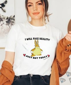 Garfield X Rabbit I will face reality just not today shirt