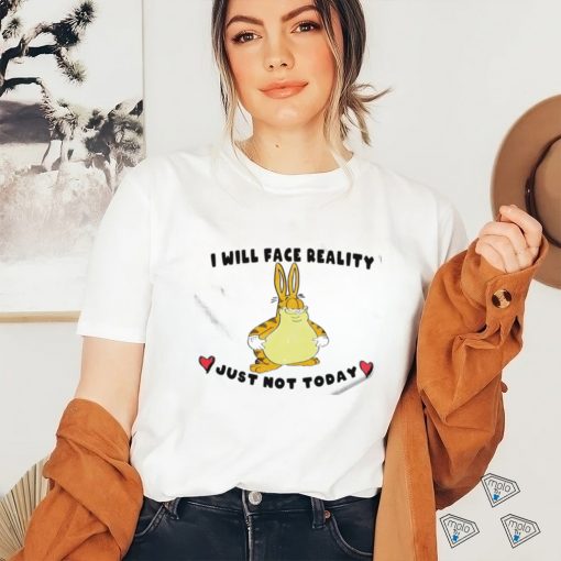 Garfield X Rabbit I will face reality just not today shirt